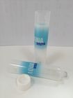 Rundes transparentes lamelliertes pharmazeutisches/Zahnpasta-Rohr mit Überwurfmutter