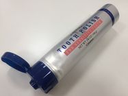 Zahnpasta/kosmetisches lamellenförmig angeordnetes Rohr des Silber-108g-D35mm mit glattem Lack