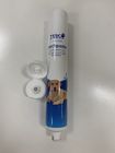 Aluminiumsperre lamelliertes Zahnpasta-Rohr für Haustierpflege mit Spitzen-Kappe Matt-leichten Schlages