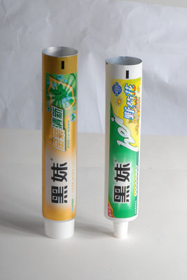 45 mm - 70 mm Länge Zahnpasta-Röhre, Aluminium-Plastik-Laminate Klappverpackungsschläuche